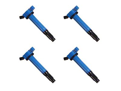 Ignition Coils; Blue; Set of Four (07-09 5.7L Tundra; 10-19 Tundra)