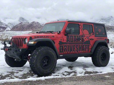 Adams Driveshaft Extreme Duty Series Rear 1310 CV Driveshaft with Solid U-Joints and Pinion Yoke (18-25 Jeep Wrangler JL Sahara 4-Door)