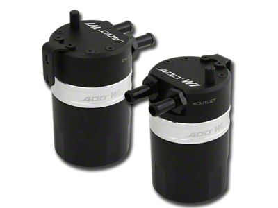 ADD W1 Baffled Oil Catch Can Kit V3; Silver Ring (18-25 3.6L Jeep Wrangler JL)