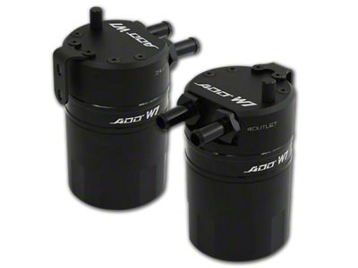 ADD W1 Baffled Oil Catch Can Kit V3; Black Ring (05-15 Tacoma)