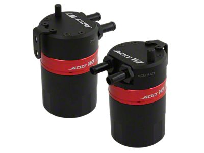 ADD W1 Baffled Oil Catch Can Kit V3; Red Ring (16-23 Tacoma)