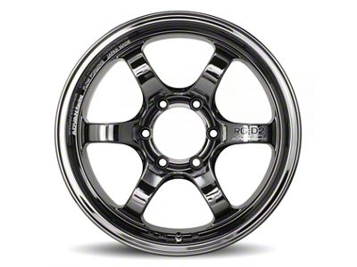 Advan RG-D2 Truck Black Chrome 6-Lug Wheel; 18x9; 0mm Offset (05-15 Tacoma)