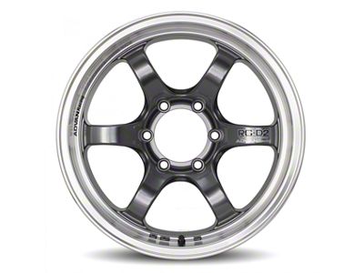 Advan RG-D2 Truck Machining and Racing Gunmetallic 6-Lug Wheel; 17x8; 20mm Offset (05-15 Tacoma)
