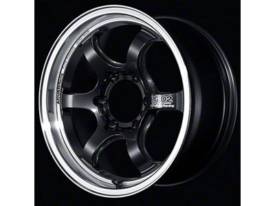 Advan RG-D2 Truck Machining and Black Gunmetallic 6-Lug Wheel; 17x8; 20mm Offset (24-26 Tacoma)