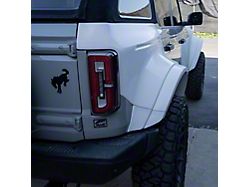 Advanced Fiberglass Concepts 8-Inch Flare/1-Inch Rise Rear Quarter Panels; Unpainted (21-26 Bronco 4-Door, Excluding Raptor)