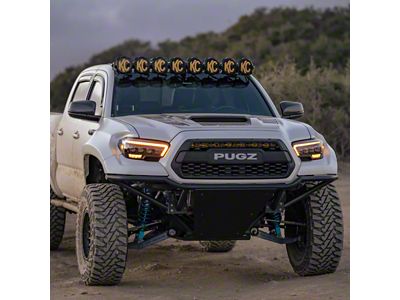 Advanced Fiberglass Concepts Fender Extension Bumper Caps; Unpainted (16-23 Tacoma)