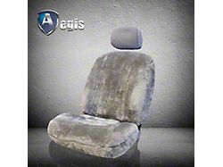 Aegis Cover Sheepskin Semi-Custom Low Back Bucket Seat Cover; Steel (21-25 Bronco Sport w/ Front Bucket Seats)