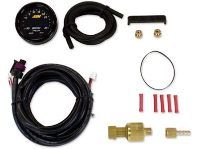 AEM Electronics X-Series Boost Pressure Gauge; Electrical (Universal; Some Adaptation May Be Required)