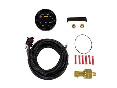 AEM Electronics X-Series Oil Pressure Gauge; Electrical (Universal; Some Adaptation May Be Required)