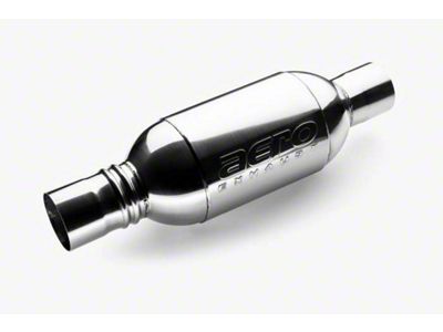 Aero Exhaust Turbine Performance Muffler; 20-Inch Overall; 3-Inch Inlet/3-Inch Outlet (Universal; Some Adaptation May Be Required)