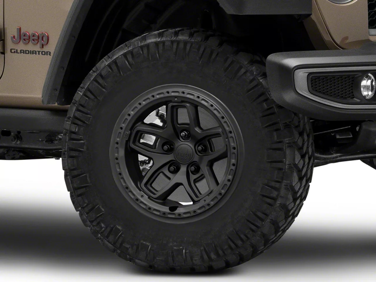 AEV Jeep Gladiator Borah DualSport Satin Black Wheel; 17x8.5; 25mm