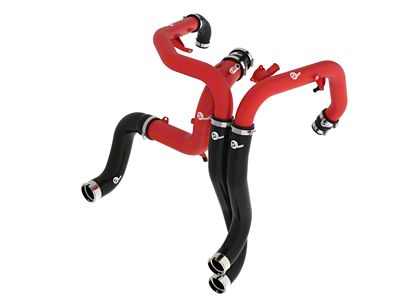 AFE BladeRunner 3-Inch and 2.25-Inch Hot and Cold Charge Pipe Kit; Red (22-25 Bronco Raptor)
