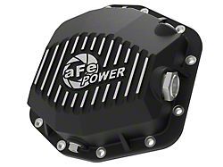 AFE Pro Series Rear Differential Cover with Machined Fins; Black (21-25 Bronco)