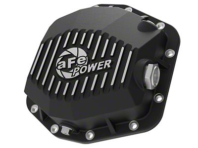 AFE Pro Series Rear Differential Cover with Machined Fins; Black (21-25 Bronco)