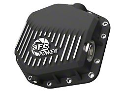 AFE Pro Series Rear Differential Cover with Machined Fins; Black (22-26 Bronco Raptor)