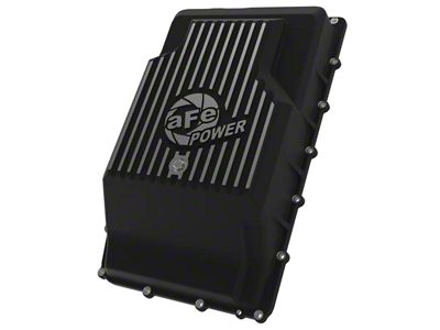 AFE Pro Series Rear Differential Cover with Machined Fins; Black; 9.75 Rear Axles (21-25 Bronco, Excluding Raptor)