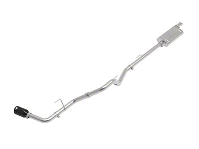 AFE Apollo GT Series Single Exhaust System with Black Tip; Side Exit (20-25 3.6L Jeep Gladiator JT)