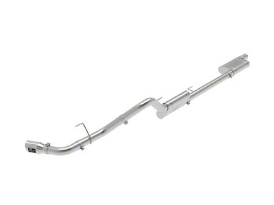 AFE Apollo GT Series Single Exhaust System with Polished Tip; Side Exit (20-25 3.6L Jeep Gladiator JT)