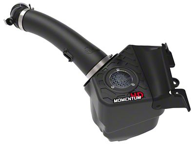 AFE Momentum HD Cold Air Intake with Pro 10R Oiled Filter; Black (21-25 3.0L EcoDiesel Jeep Gladiator JT)