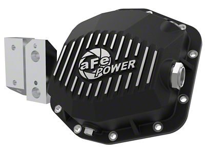 AFE Pro Series Rear Differential Cover with Machined Fins; Black; Dana M220 (20-25 Jeep Gladiator JT, Excluding Launch Edition, Mojave, Rubicon)