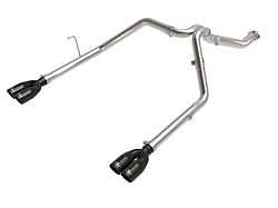 AFE Vulcan Series Dual Exhaust System with Black Tips; Rear Exit (21-25 3.0L EcoDiesel Jeep Gladiator JT)