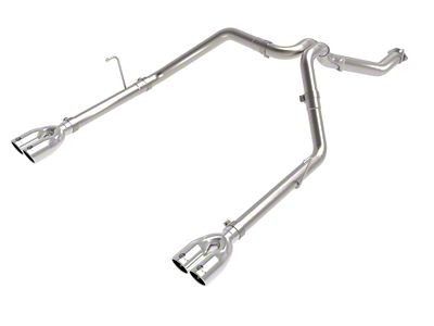 AFE Vulcan Series Dual Exhaust System with Polished Tips; Rear Exit (21-25 3.0L EcoDiesel Jeep Gladiator JT)