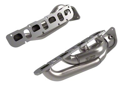 AFE 1-7/8-Inch Twisted Steel Shorty Headers; Raw (21-25 Jeep Wrangler JL Rubicon 392)