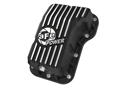 AFE Street Series Engine Oil Pan with Machined Fins; Black (18-26 2.0L Jeep Wrangler JL)