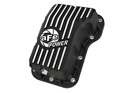AFE Street Series Engine Oil Pan with Machined Fins; Black (18-26 2.0L Jeep Wrangler JL)