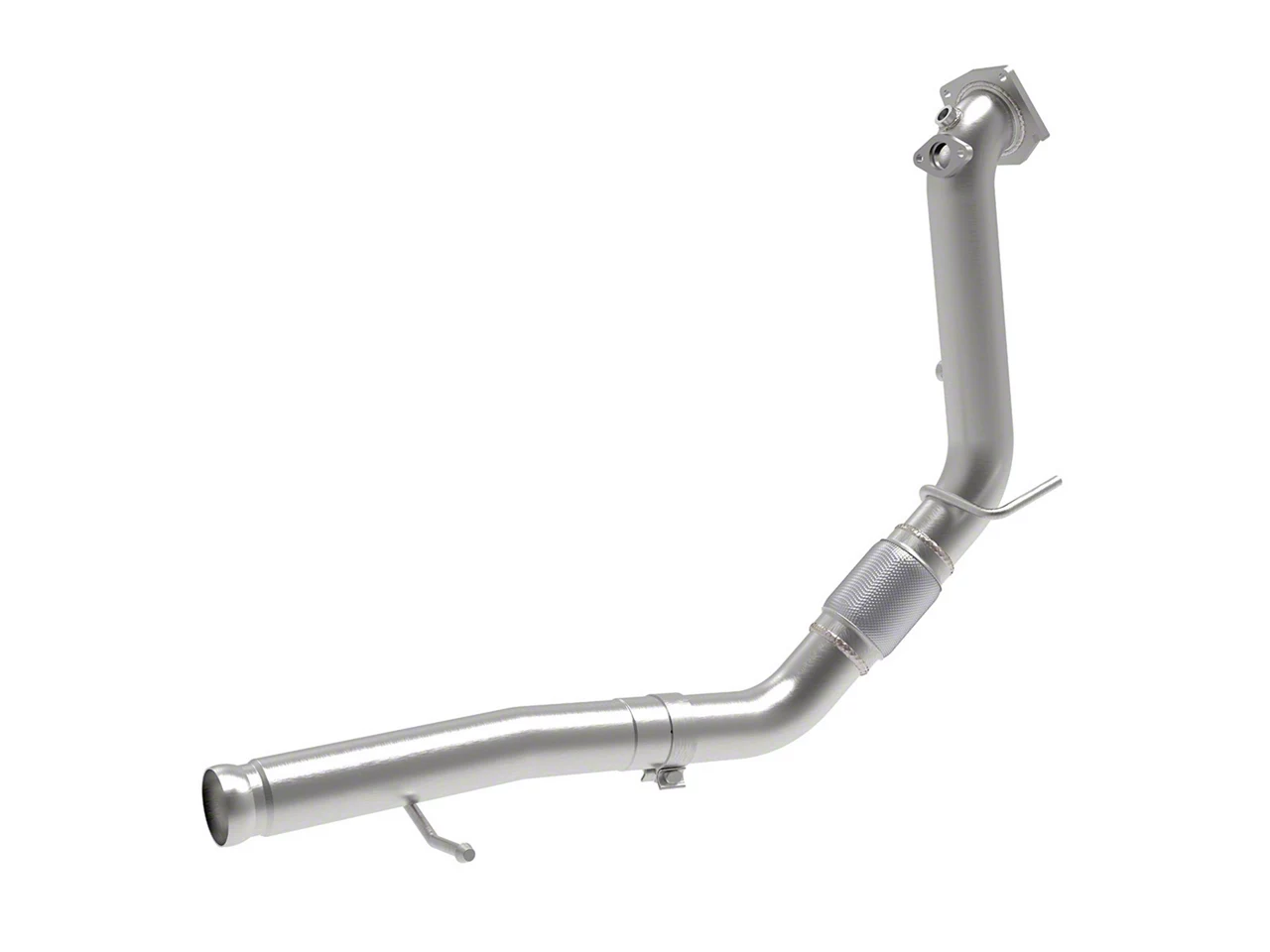 AFE Jeep Wrangler Twisted Steel Downpipe; Race Series 48