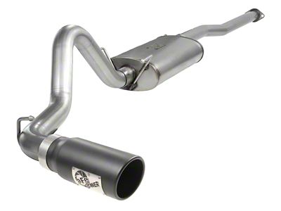AFE MACH Force-XP 3-Inch Single Exhaust System with Black Tip; Side Exit (05-12 4.0L Tacoma)