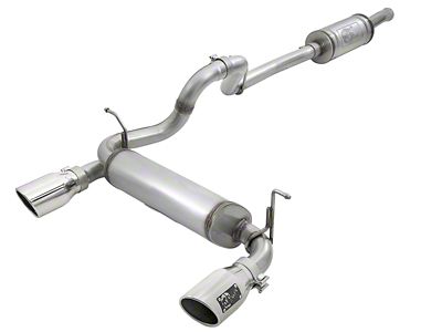 AFE Rebel Series Cat-Back Exhaust System with Polished Tips (18-25 3.6L Jeep Wrangler JL 4-Door)