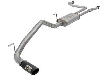 AFE MACH Force-XP 2.50 to 3.50-Inch Single Exhaust System with Black Tip; Side Exit (17-24 Titan)