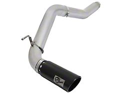 AFE Large Bore-HD 5-Inch DPF-Back Single Exhaust System with Black Tip; Side Exit (16-19 5.0L Titan XD)