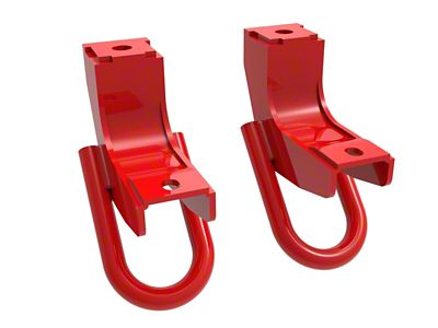 AFE Control Front Tow Hooks; Red (22-25 Tundra)