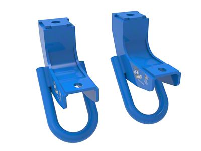 AFE Front Tow Hooks; Blue (22-25 Tundra)