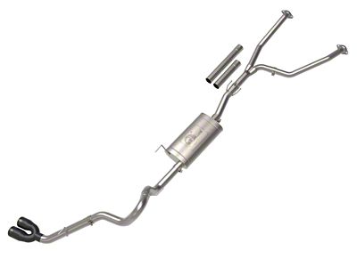AFE Vulcan Series 2.50-Inch to 3 Single Exhaust System with Black Tips; Side Exit (22-25 Tundra)