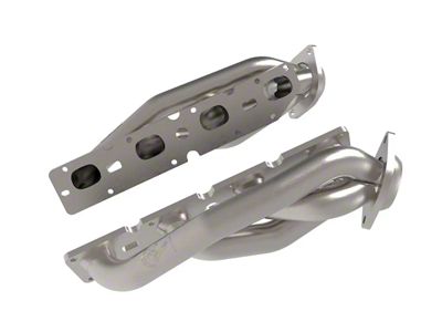 AFE 1-5/8-Inch Twisted Steel Shorty Headers; Raw (11-21 5.7L HEMI Jeep Grand Cherokee WK2)