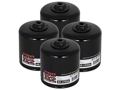 AFE Pro GUARD D2 Oil Filter; Set of Four (93-08 4.0L, V8 Jeep Grand Cherokee ZJ, WJ & WK)