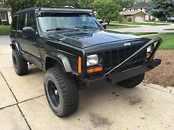 Affordable Offroad Elite Stinger Front Bumper; Black (84-01 Jeep Cherokee XJ)