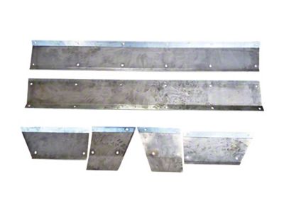 Affordable Offroad Lower Door Armor; Bare Metal (84-01 Jeep Cherokee XJ 2-Door)