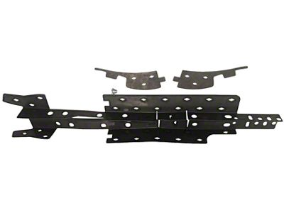 Affordable Offroad Rear Frame Stiffeners; Bare Metal (84-01 Jeep Cherokee XJ)