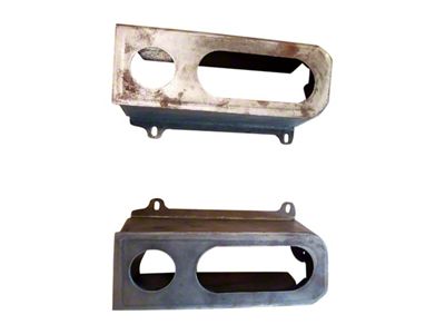 Affordable Offroad Tail Light Housings; Bare Metal (84-01 Jeep Cherokee XJ)