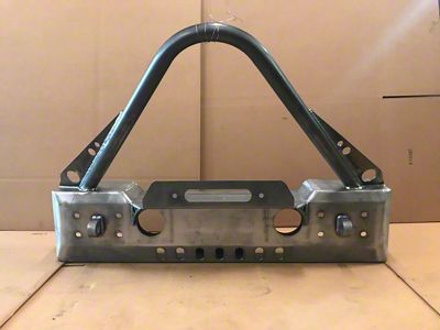 Affordable Offroad Winch Front Bumper with Stinger; Bare Metal (20-25 Jeep Gladiator JT)