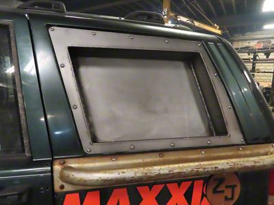 Affordable Offroad RotoPax Replacement Window; Driver Side; Bare Metal (93-98 Jeep Grand Cherokee ZJ)