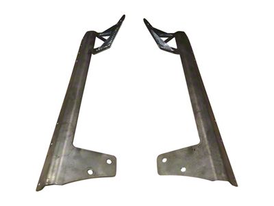 Affordable Offroad 50 to 52-Inch Light Bar Brackets; Bare Metal (07-18 Jeep Wrangler JK)