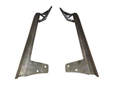 Affordable Offroad 50 to 52-Inch Light Bar Brackets; Black (07-18 Jeep Wrangler JK)