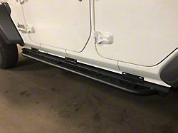 Affordable Offroad Bolt-On Rock Sliders; Black (07-18 Jeep Wrangler JK 4-Door)
