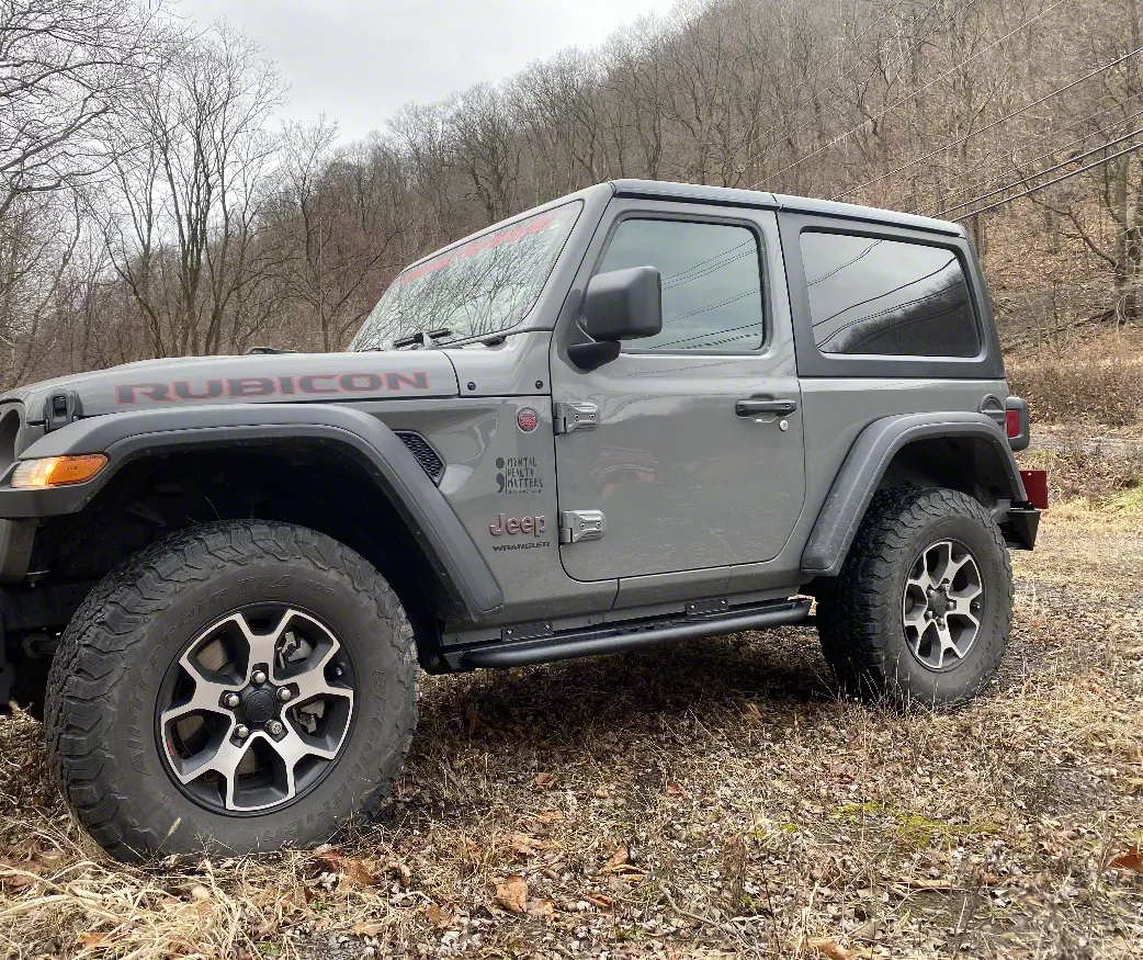 Affordable Offroad Jeep Wrangler Bolt-On Rock Sliders; Black 200-4024 ...