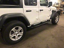 Affordable Offroad Bolt-On Rock Sliders; Black (18-25 Jeep Wrangler JL 4-Door)
